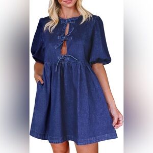 Dark Blue Denim Dress